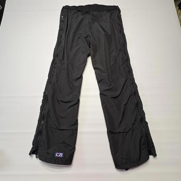 Vtg 80s CB Sports Gore-Tex Pants Mens 38 Black Full Side Zip - Picture 10 of 16